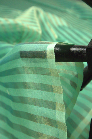 Than Chanderi Silk Tissue Stripe