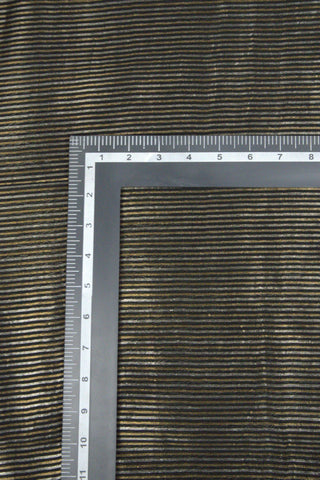 Than Chanderi Silk Stripe Silver Gold