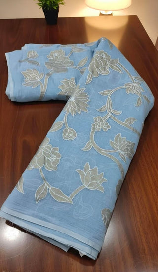 Than Mal Chanderi Applique Work