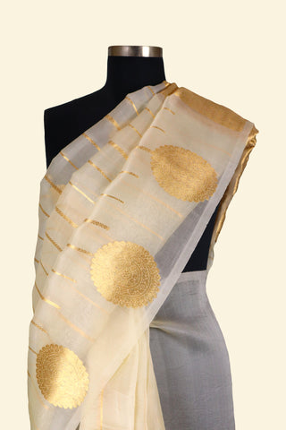 Pure Organza Handloom Banarasi Saree