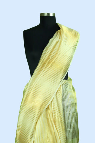 Pure Chanderi Stripe Saree