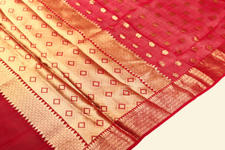 Pure Organza Handloom Banarasi Saree