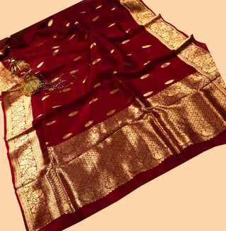 PURE ORGANZA HANDLOOM BANARASI SAREE